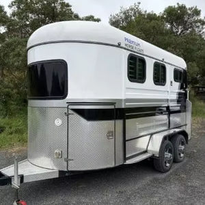 Nuevo Remolque para Caballos Premium 2022 con Carga en Ángulo para Remolque de Caballos, Capacidad Máxima de 2 Caballos en Venta - Product Image 1