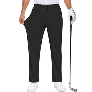 Wholesale High Quality Custom Logo <b>Men's</b> Golf Pants <b>Trousers</b> <b>White</b> Solid Color Casual Moisture Wicking Blank <b>Men's</b> Golf Pants - Product Image 1