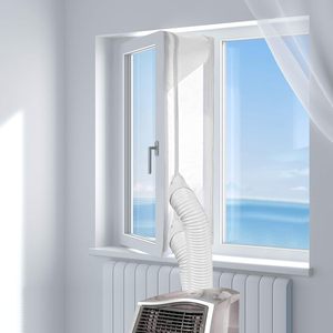 Kit de Sellado para Ventanas de Aire Acondicionado Portátil, Ecológico, Fácil Instalación, Tela de Poliéster para Bloquear el Aire Caliente - Product Image 2