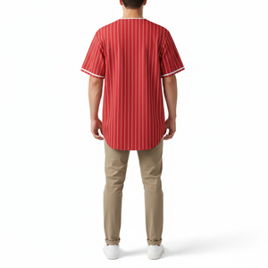 Uniforme de baseball personnalisé pour adultes, haute qualité, nouveau design, impression par sublimation, logo brodé, respirant, maillot court, taille plus - Product Image 2