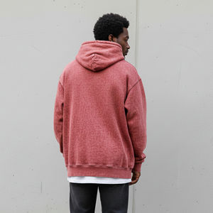 Sweat-shirts basiques pour hommes en molleton 100% coton épais 350 GSM, qualité supérieure, lavage personnalisé, coupe épaules tombantes, style hiver hip-hop, luxe - Product Image 4