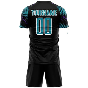 Conjunto de Uniforme y Camiseta de Fútbol Personalizados - 100% Poliéster Transpirable de Manga Corta con Estampado Deportivo para el Mercado de EE. UU. y Europa 2026 - Product Image 3