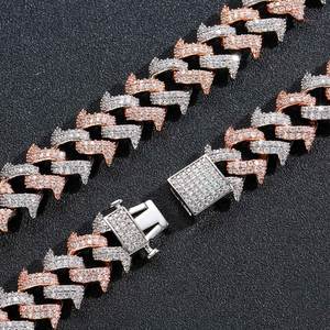 Custom <b>Iced</b> <b>Out</b> Diamond Hip Hop <b>Chain</b> Necklace for Men Cubic Zirconia Cuban Link <b>Chain</b> for Streetwear Fashion Jewelry - Product Image 5