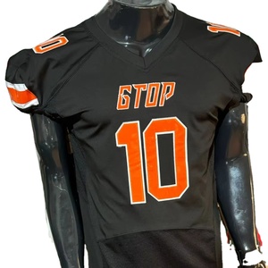 Jersey de fútbol americano bordado de talla grande transpirable estirable sublimación pantalones Pakistán hecho fotos reales hecho en fábrica - Product Image 1