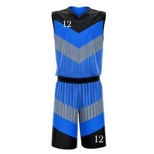 Uniforme de basketball de qualité supérieure, respirant et anti-transpiration, avec sublimation personnalisée, design et logo sur mesure pour équipe. - Product Image 2
