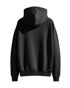 Sudadera con Capucha Extra Grande Unisex, Negra, de Algodón y Felpa, Informal, para Invierno, Personalizada con Impresión OEM - Product Image 3
