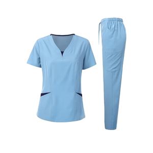 Uniformes médicaux unisexes Vêtements d'allaitement pour hommes et femmes, costumes de beauté, ensembles de vêtements de travail pour médecins dentistes, hauts et pantalons cliniques - Product Image 2