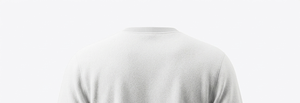 เสื้อสเวตเชิ้ตผู้ชายสีขาว คอกลม แขนยาว ทรงปกติ สไตล์ลำลอง สีพื้น - Product Image 3