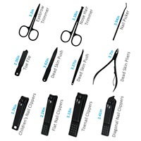 Kit de coupe-ongles 26 pièces en acier inoxydable, ensemble de manucure pour doigts et ongles des pieds, outils professionnels de soin des ongles, étui de voyage luxueux et élégant