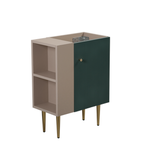Étagère ouverte de 21,6 po à gauche, verte, 24V06 21LVL, uniquement pour les meubles-lavabos de salle de bain - Product Image 1