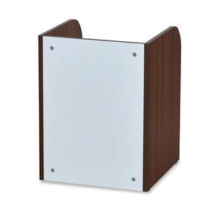 Mesita de noche Nikita hecha de madera maciza de caoba de calidad con acabado en marrón oscuro para muebles de dormitorio. - Product Image 5