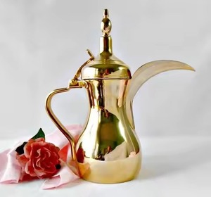 Hotel Service <b>Arabic</b> Metal Dallah Coffee Pot for Traditional Coffee Serving Guest Use - Product Image 3