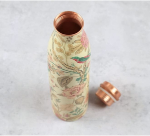 El Mejor Regalo para Diwali: Botella de Cobre Esmaltado Hecha a Mano con Acabado Brillante y Decorativo - Product Image 3