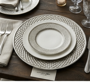 Stylish Metal Serving Plate Eco-Friendly Creative Food Charger for Weddings Events Parties Home Kitchen Use Accessory - Product Image 6