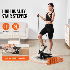 Mini Stepper Idraulico per Fitness, Attrezzo Cardio per Allenamento Completo del Corpo con Bande di Resistenza, Macchina Ellittica per Uso Domestico - Product Image 2