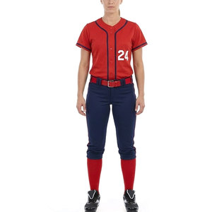 Tenue d'équipe de softball pour femmes modernes, matière respirante à séchage rapide, jersey et pantalon doux au toucher pour entraînement et ligue. - Product Image 3