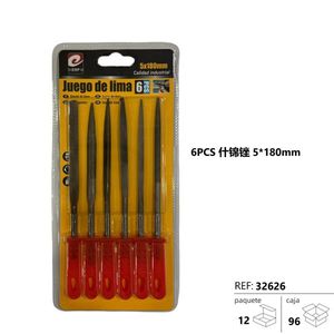 Assortiment de 12 limes professionnelles 5*180mm pour atelier - Product Image 1