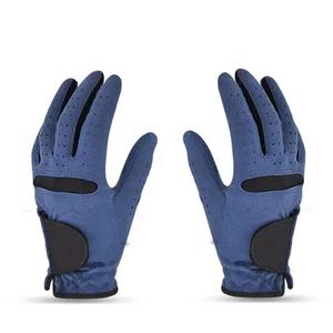 Gants de golf pour hommes en cuir Cabretta blanc et noir, nouvelle conception, doux, respirants et antidérapants - Product Image 1