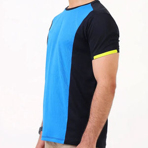T-shirt de sport à manches courtes RICSA INTERNATIONAL pour homme, bleu et noir, col rond, séchage rapide, imprimé par sublimation, polyester - Product Image 5