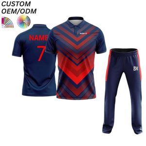 Camiseta de Cricket Sublimada Personalizada, Ropa Deportiva de Equipo, Logotipo Frontal, Transpirable, Secado Rápido, Soporte OEM ODM para Suministro al por Mayor - Product Image 1