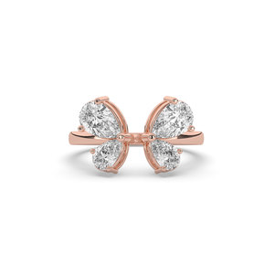 1.50 Carat Lab Grown Pear Brilliant Cut Diamond Ring in 14K Solid Gold IGI Certified Wedding & Engagement Gift - Product Image 4
