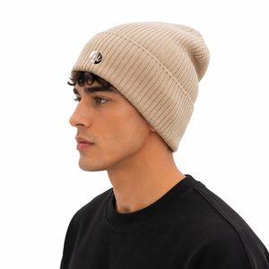 Bonnet pour homme en tissu côtelé, extensible, doux au toucher et offrant une couverture chaude pour une utilisation en extérieur, confortable. - Product Image 4