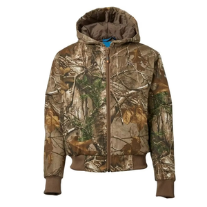 Veste de chasse d'hiver en softshell camouflage personnalisée de haute qualité, respirante, imperméable, unisexe, à manches longues, coupe-vent pour la chasse au canard - Product Image 1