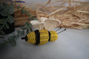 Handmade Colorful Rattan Bee <b>Wall</b> Hanging <b>Wicker</b> Insect Nursery Room Home <b>Decor</b> Boho Decoration Gift - Product Image 4