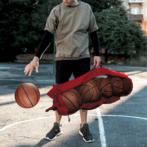 กระเป๋าใส่ลูกบาสเก็ตบอลคุณภาพสูง กระเป๋ากีฬาใส่ลูกฟุตบอลและอุปกรณ์เสริม มีช่องเก็บของด้านหน้าสองช่อง กระเป๋าใส่บาสเก็ตบอลสำหรับขาย - Product Image 3