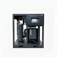 Compresseur à double vis à faible bruit, refroidissement par air, contrôlé par PLC, 90 kW, fabriqué en Chine, à économie d'énergie, avec capacité de gaz de 16 bars