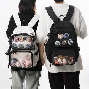 Wholesale Nylon <b>Student</b> <b>Backpack</b> with Air Cushion Belt Ergonomic Design Zipper Closure Lightweight Durable School Bag - Product Image 3