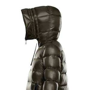 Veste d'hiver longue et brillante matelassée, imperméable et respirante, de haute qualité, personnalisée et imprimée, pour femmes, très vendue - Product Image 3