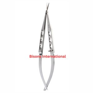 Tijeras de precisión de acero inoxidable BISONS al por mayor, tipo Stern Gill, rectas y anguladas, instrumento microquirúrgico para ojos - Product Image 4