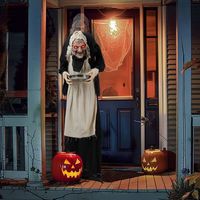 Décoration gonflable d'Halloween de 1,5 m pour jardin extérieur, figurine en plastique pour exposition festive