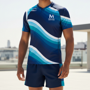 Camiseta de Rugby Sublimada Personalizada, Paneles Laterales de Malla Transpirable, Conjunto de Uniforme de Rugby para Equipo, Entrega Rápida, Precio de Fábrica - Product Image 5