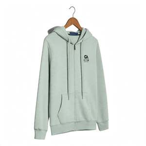 Sweat à capuche d'hiver tricoté 100 % coton respirant 340 GSM pour hommes GYM Active, style le plus récent, couleur unie, personnalisable, vente en gros - Product Image 3