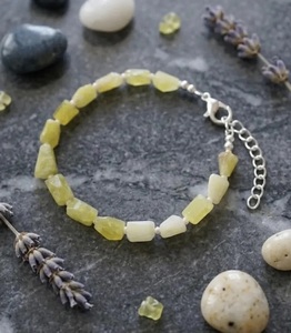 Bracelet ajustable en pierres précieuses naturelles, facettées, avec fermoir mousqueton, perles baril faites à la main, bijoux à breloques - Product Image 4