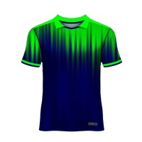Maillots de football unisexes à manches courtes en polyester 220g, légers, respirants et à séchage rapide, personnalisables avec logo par sublimation – Vente en gros