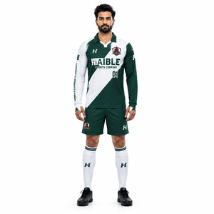 Men's Custom Field Hockey Goalkeeper Jersey-180GSM Recycled Polyester Long Sleeve Soccer Goalie <b>Shirt</b> OEM - Product Image 1