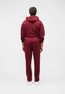 Ensemble de survêtement premium bordeaux surdimensionné pour homme, en molleton épais, comprenant un sweat à capuche et un pantalon de jogging, personnalisable et vierge - Product Image 1