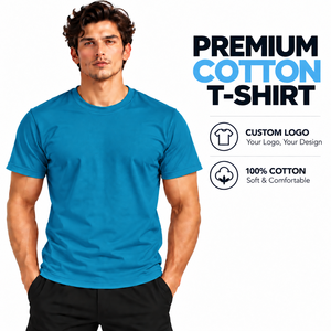 Thick Tight Collar High Quality Streetwear T-<b>shirt</b> 100% Cotton <b>Men</b> Blank Plain t <b>Shirts</b> Printing Custom logo t <b>Shirt</b> - Product Image 1