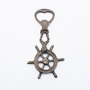 Vintage Brass Nautical Wheel Bottle Opener Portuguese Vintage Handmade Brass <b>Bar</b> <b>Tool</b> For Home Restaurant Hotel - Product Image 2