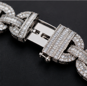 Custom Moissanite Diamond <b>Men</b> <b>Necklace</b> Hip hop Solid <b>Silver</b> Gold Plated Iced Out Cuban Link Chain Jewelry <b>Necklace</b> Accessories - Product Image 3