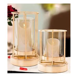 Décoration pour mariages et fêtes à domicile, bougeoir en métal finition dorée, nouvelle arrivée, très vendu, à bas prix - Product Image 1