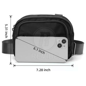 Sac bandoulière tendance en coton/polyester de haute qualité, personnalisable, pour usage extérieur – Vente directe usine, service OEM - Product Image 5
