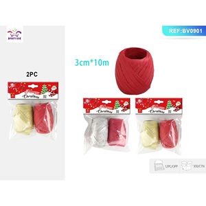 Confezione da 12 Decorazioni Natalizie Spirali di Carta Oro e Argento con Design a Cordoncino Schema Colori Misti Rosso - Product Image 2