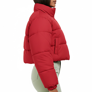 <b>Women</b> Detachable Hood Puffer <b>Jacket</b> Durable Water Resistant Fabric <b>Women</b> High Warmth Insulated Puffer <b>Jacket</b> <b>Lightweight</b> - Product Image 2