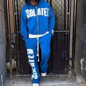 Conjuntos Deportivos Personalizados con Estampado, Conjuntos de Dos Piezas para Hombre, Pantalones Acampanados, Sudaderas con Capucha, Trajes Deportivos para Hombre - Product Image 4
