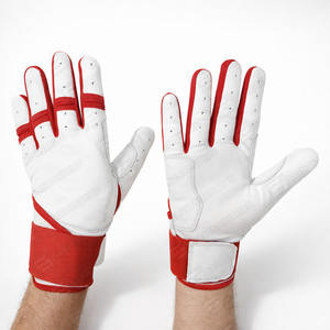 Professional Baseball Batting Gloves High Quality Breathable Leather Lightweight Durable <b>Hook</b> Loop Closure Customizable Sizes - Product Image 4