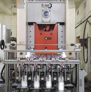 Máquina para fabricar contenedores de aluminio hidráulica de cuatro cavidades con operación automática para procesamiento de empaquetado a alta velocidad - Product Image 4